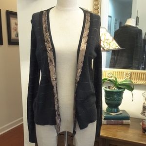 Ann Taylor Loft Sequin Trim Sweater